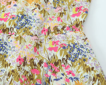 Women Sexy Backless Hip Women Floral Tie Neck Dress  DestGlow