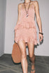 Women Clothing Summer Laminated Decoration Short Strap Dress Women by Ragazza