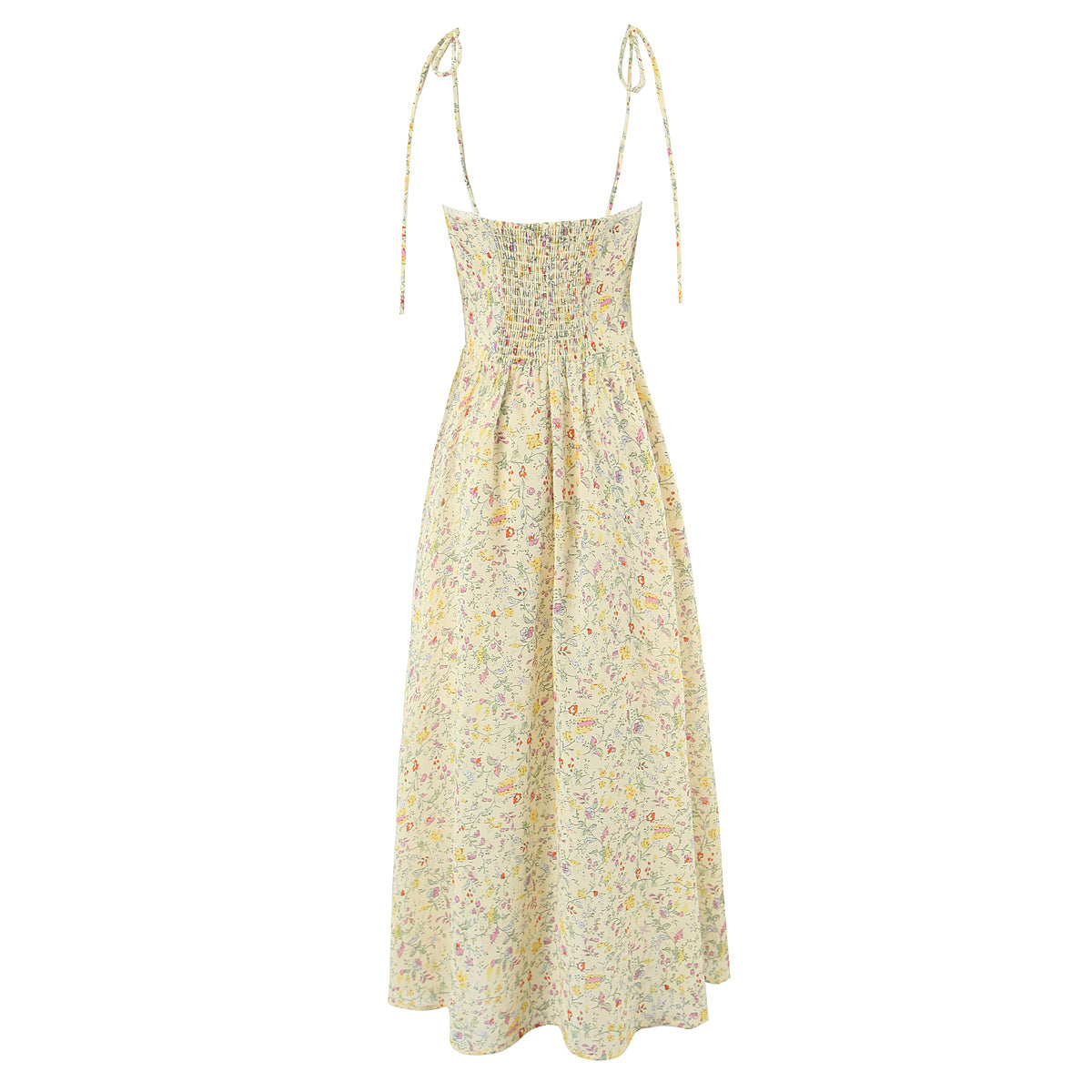 Women Sexy Backless Hip Women Bow Floral Strap Dress by Ragazza
