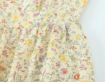 Women Sexy Backless Hip Women Bow Floral Strap Dress by Ragazza
