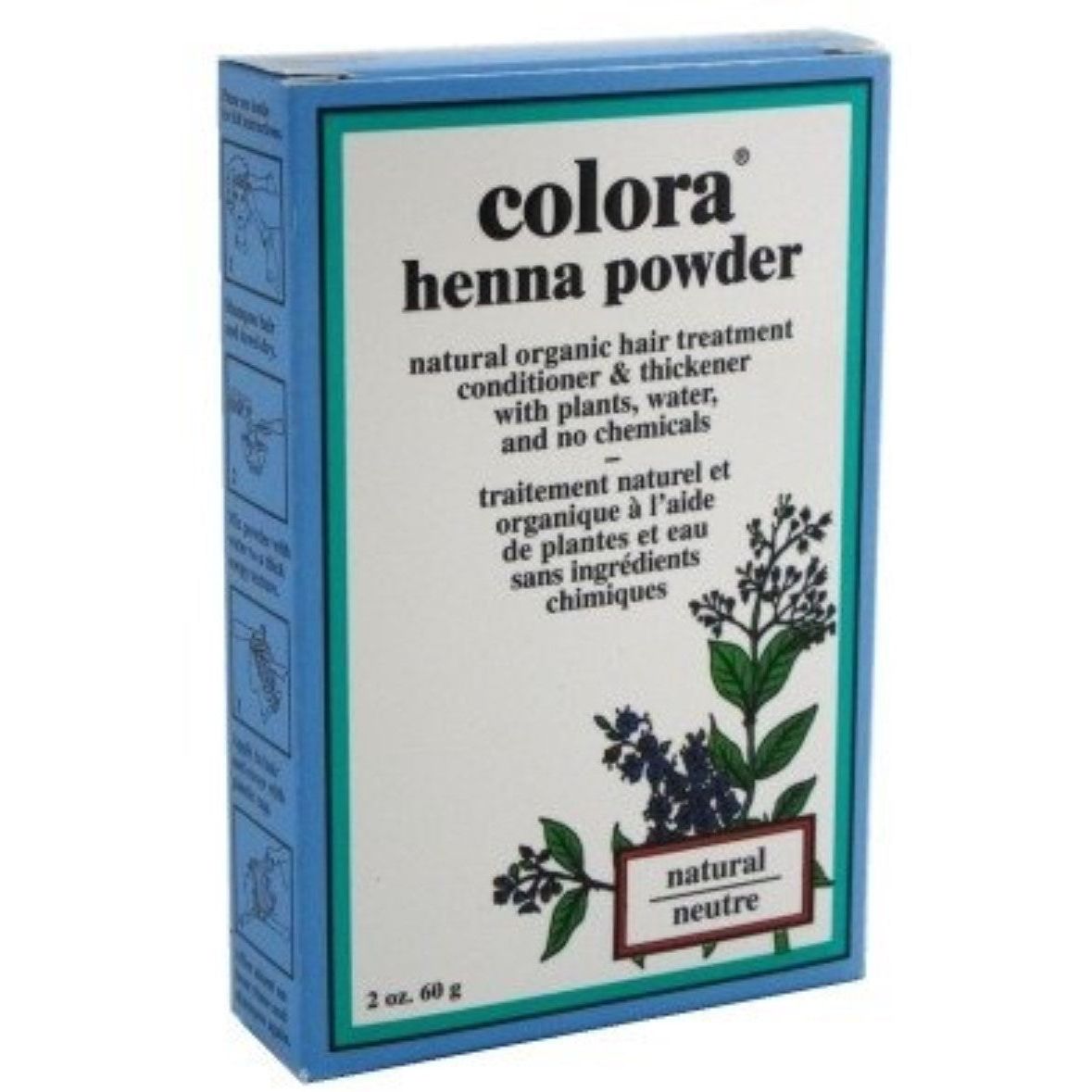 Colora Henna Powder Hair Color Natural, 2 Oz by Pasteur Pharmacy