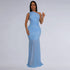 Women Wear Shoulder Sexy See through Solid Color Dress by Ragazza