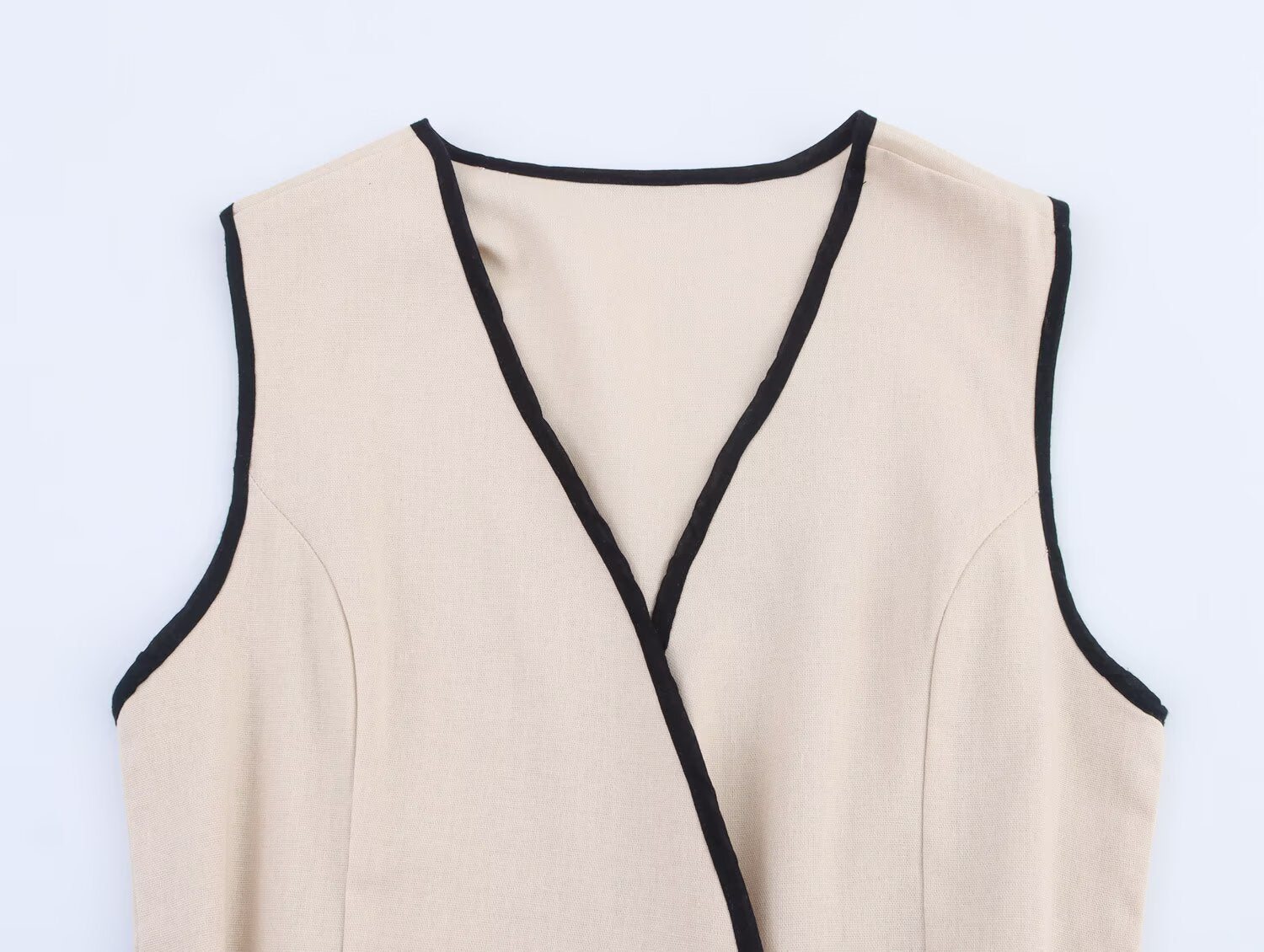 Women Clothing Elegant Slim Fit with Belt Linen Blended Midi Dress by Ragazza
