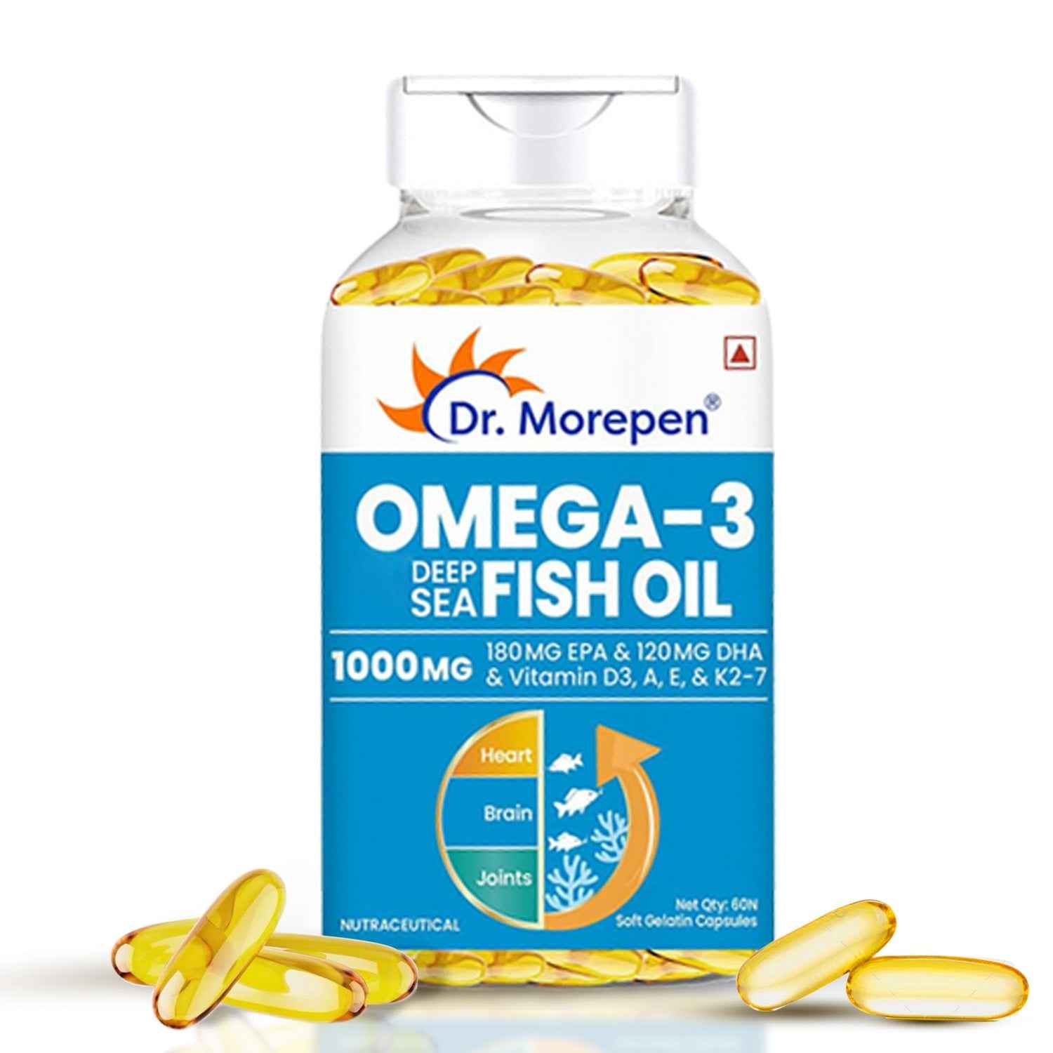 Dr. Morepen Omega 3 Deep Sea Fish Oil Softgels