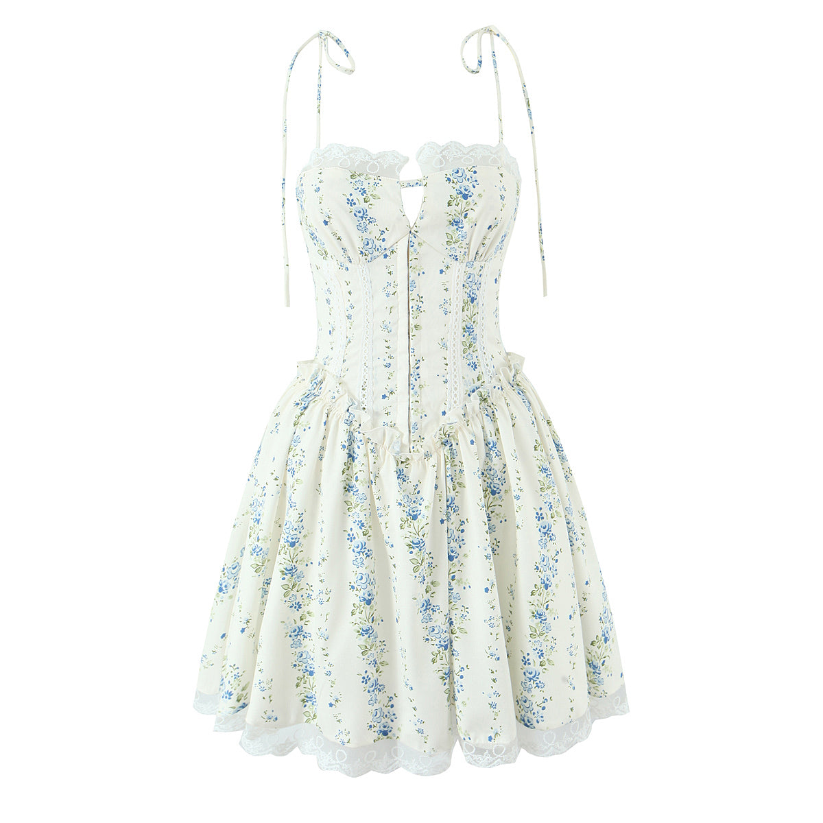 Women Clothing Sexy Sexy Lace Stitching Printing Waist Tight Dress by Ragazza