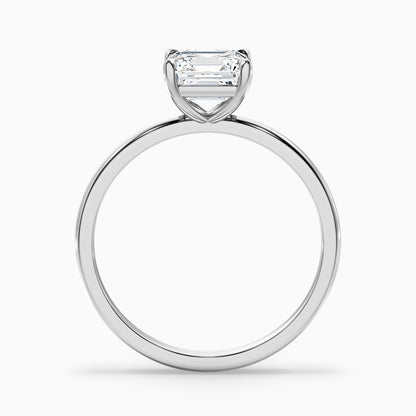 Liana 3.5 Carat Asscher Cut Solitaire Lab Grown Diamond Engagement Ring in 14k Yellow Gold  DestGlow