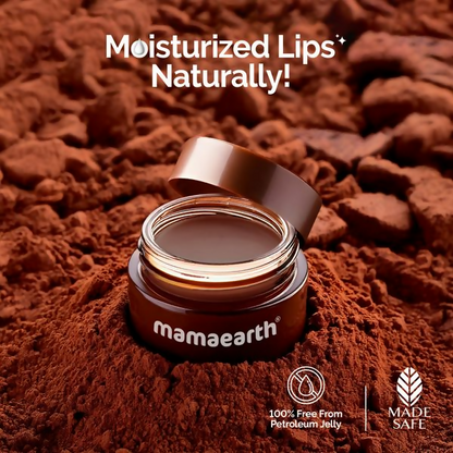 Mamaearth Cocoa Moisture Therapy Lip Balm with Cocoa Butter &amp; Coffee For Dry &amp; Chapped Lips