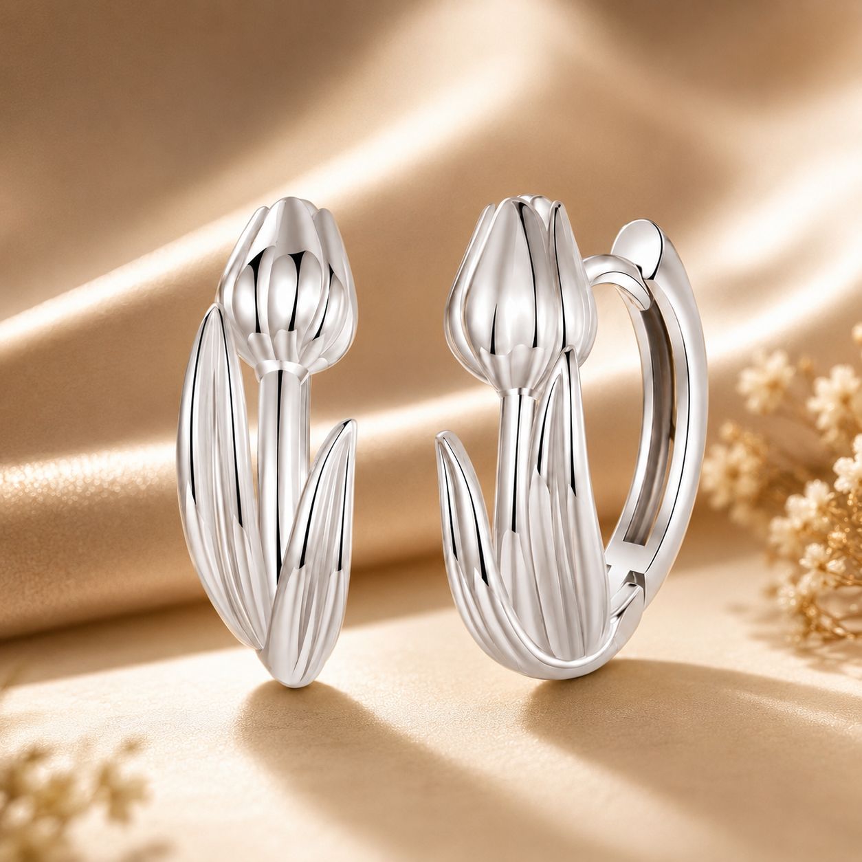 925 Sterling Silver White Gold Plated Earrings for Women  DestGlow
