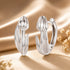 925 Sterling Silver White Gold Plated Earrings for Women  DestGlow