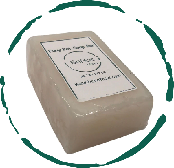 BeNat Pets. All-Natural Furry Pet Soap Bar. 5.8 oz. by BeNat