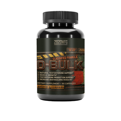 D-BULK: Anabolic Nutrient Partitioning Complex | 60 Servings – Magnesium, Horny Goat Weed &amp; Natural Actives for Muscle Performance