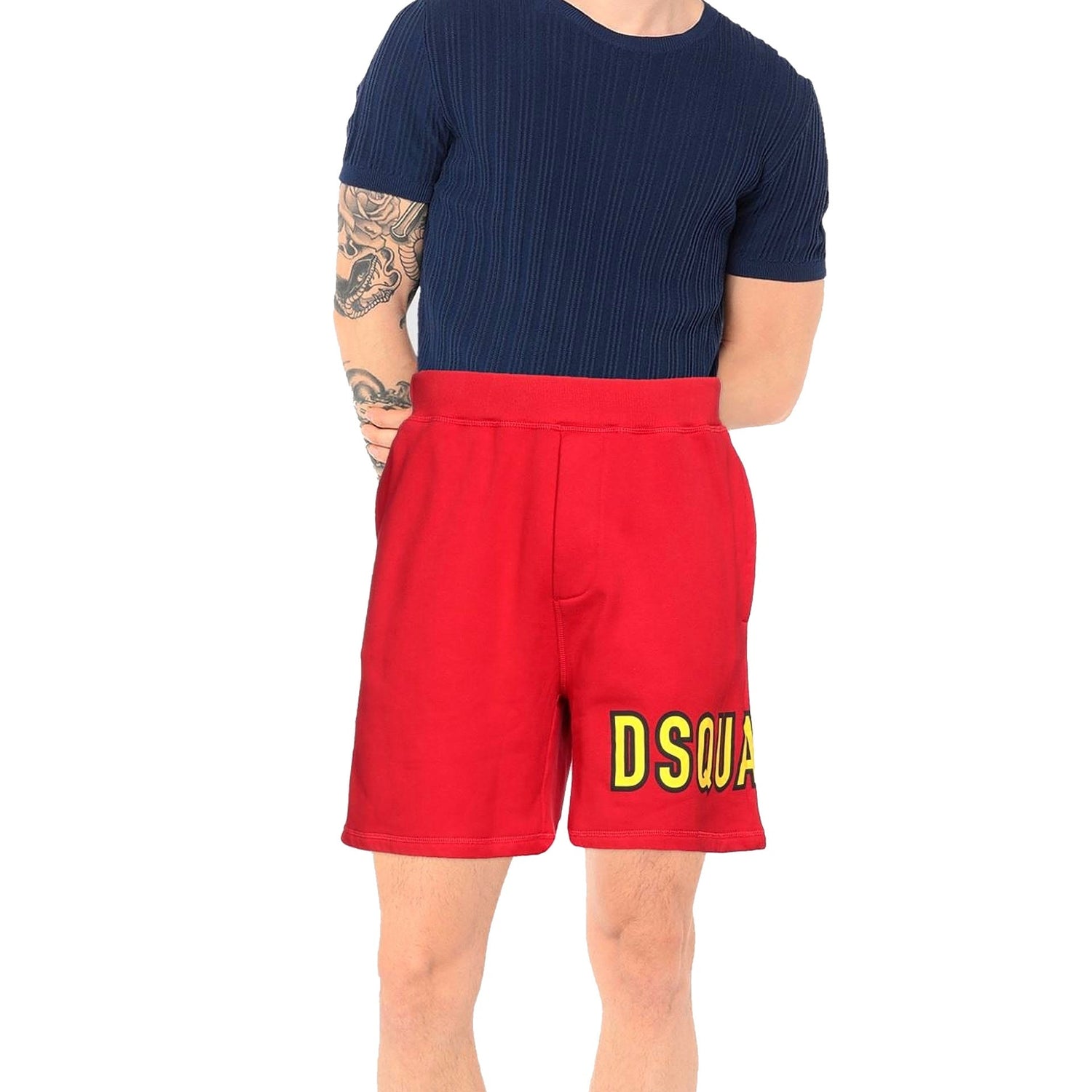 Dsquared2 Cotton Logo Shorts Men by Luosophy