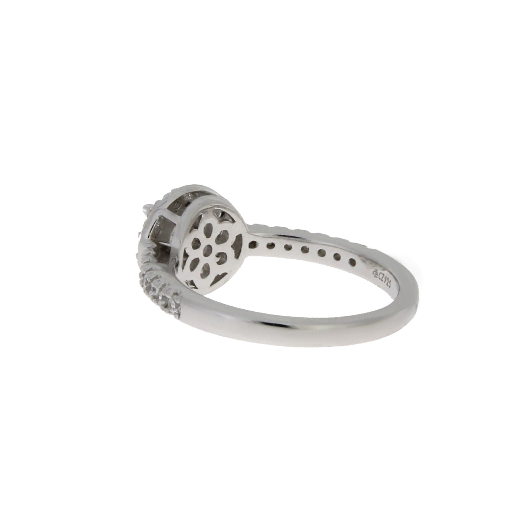 Natural Cubic Zirconium Ring Sterling Silver by Bids.com