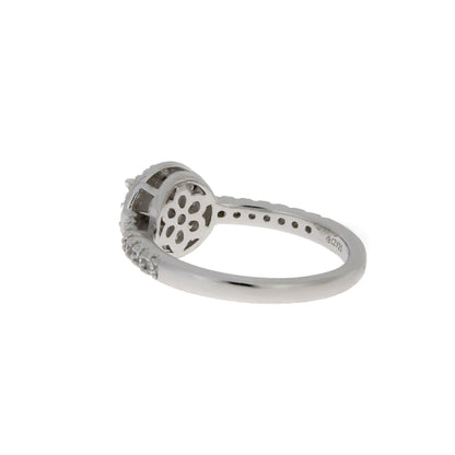 Natural Cubic Zirconium Ring Sterling Silver by Bids.com