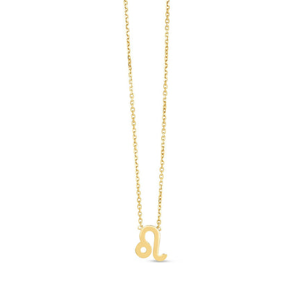 14K Yellow Gold Leo Necklace by Bids.com
