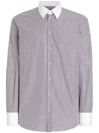 Dolce &amp; Gabbana Men Striped Cotton Shirt by Luosophy