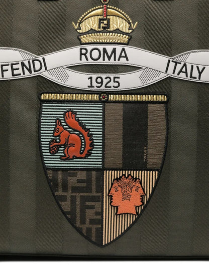Fendi Men Fendi Club Pequin Canvas Shopper Bag by Luosophy