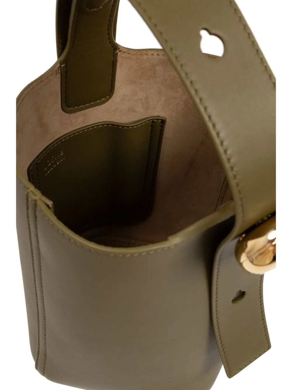Loewe Women Smooth Leather Mini Pebble Bucket Bag by Luosophy