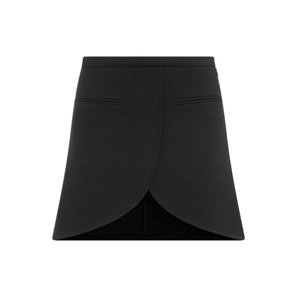 Courreges Ellipse Twill Mini Skirt Women by Luosophy