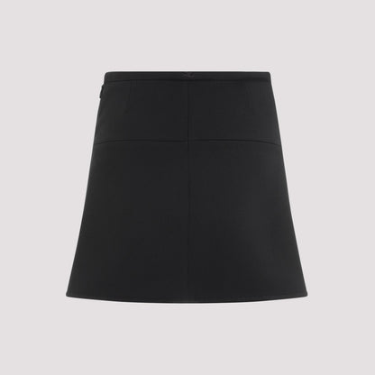 Courreges Ellipse Twill Mini Skirt Women by Luosophy