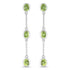 2.10 Carat Genuine Peridot .925 Sterling Silver Earrings by Bids.com