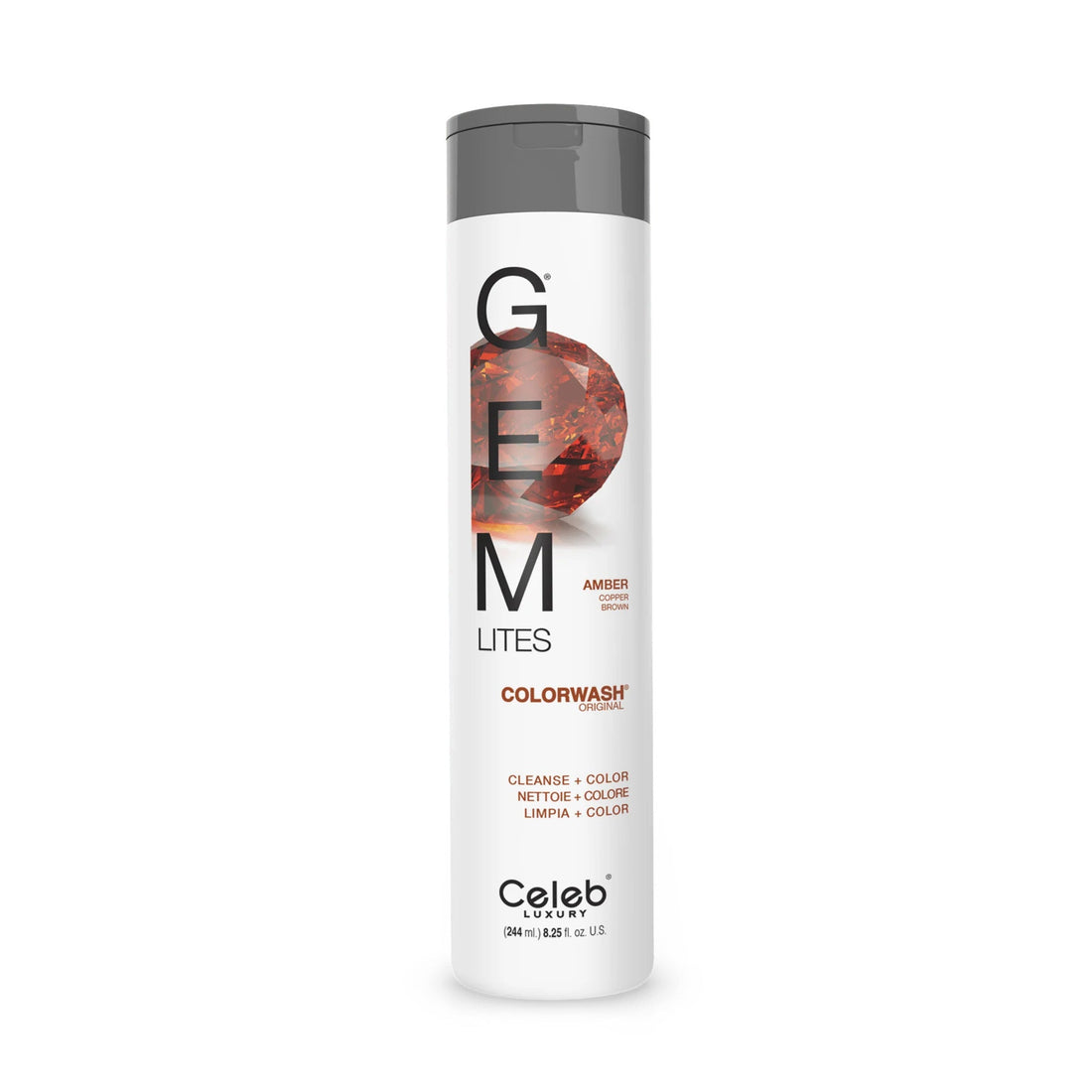 Celeb Luxury Gem Lites Amber Copper Brown Colorwash by Pasteur Pharmacy