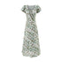 Summer Vintage Simple Holiday Series Casual Slim U Neck Dress by Ragazza