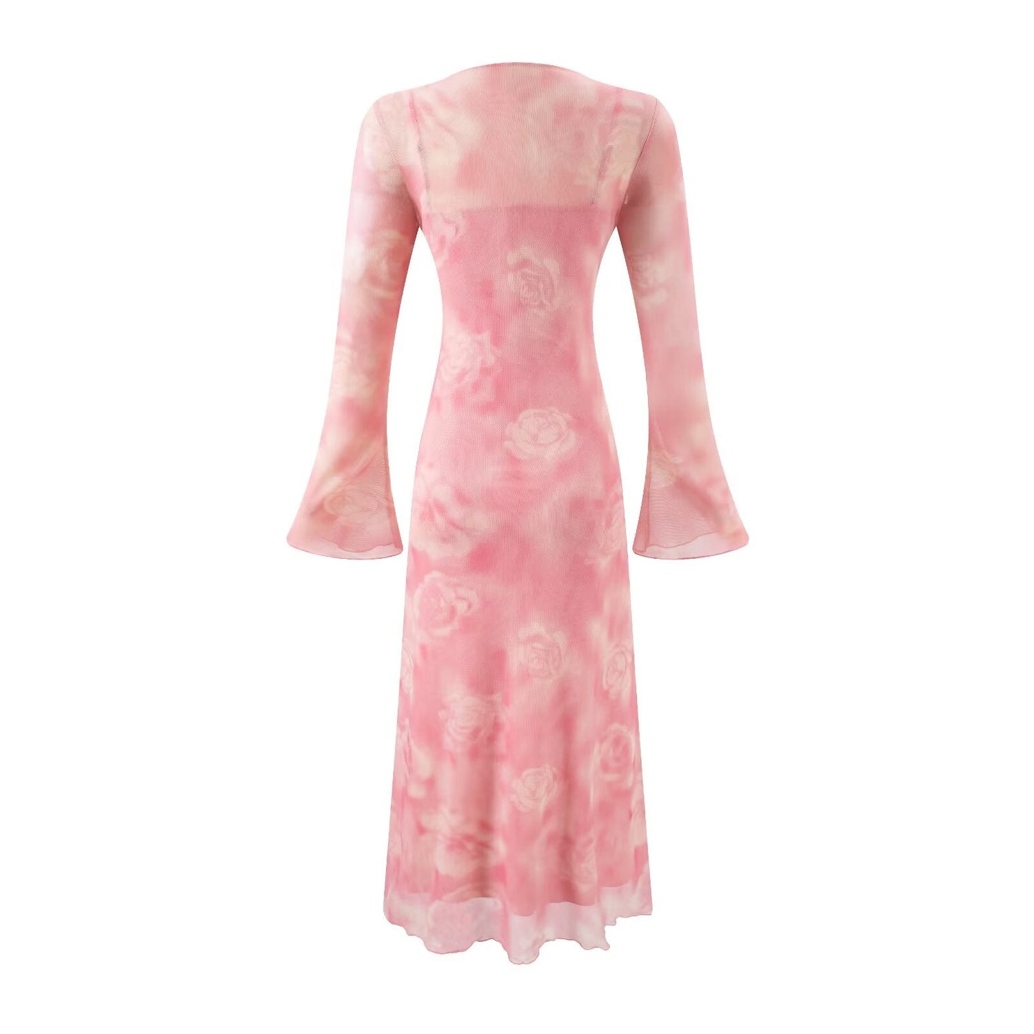 Summer Casual Sexy Micro Stretch Long Sleeve Waist Slimming Figure Dress by Ragazza