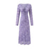 Summer Vacation Beach Casual Sexy V neck Tied Long Sleeves Dress by Ragazza