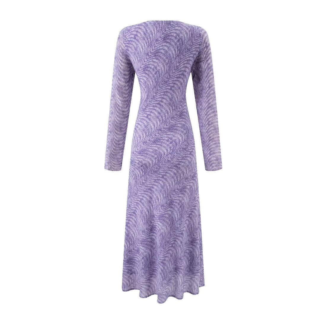 Summer Vacation Beach Casual Sexy V neck Tied Long Sleeves Dress by Ragazza
