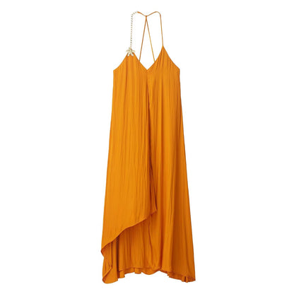 Women Clothing Accessories Satin Texture Midi Dress by Ragazza