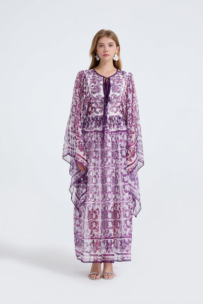 Women Spring Autumn Loose A Line Long Sleeved Dress by Ragazza