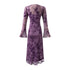 Summer Mesh Jacquard Casual off Neck Bell Sleeve Dress by Ragazza