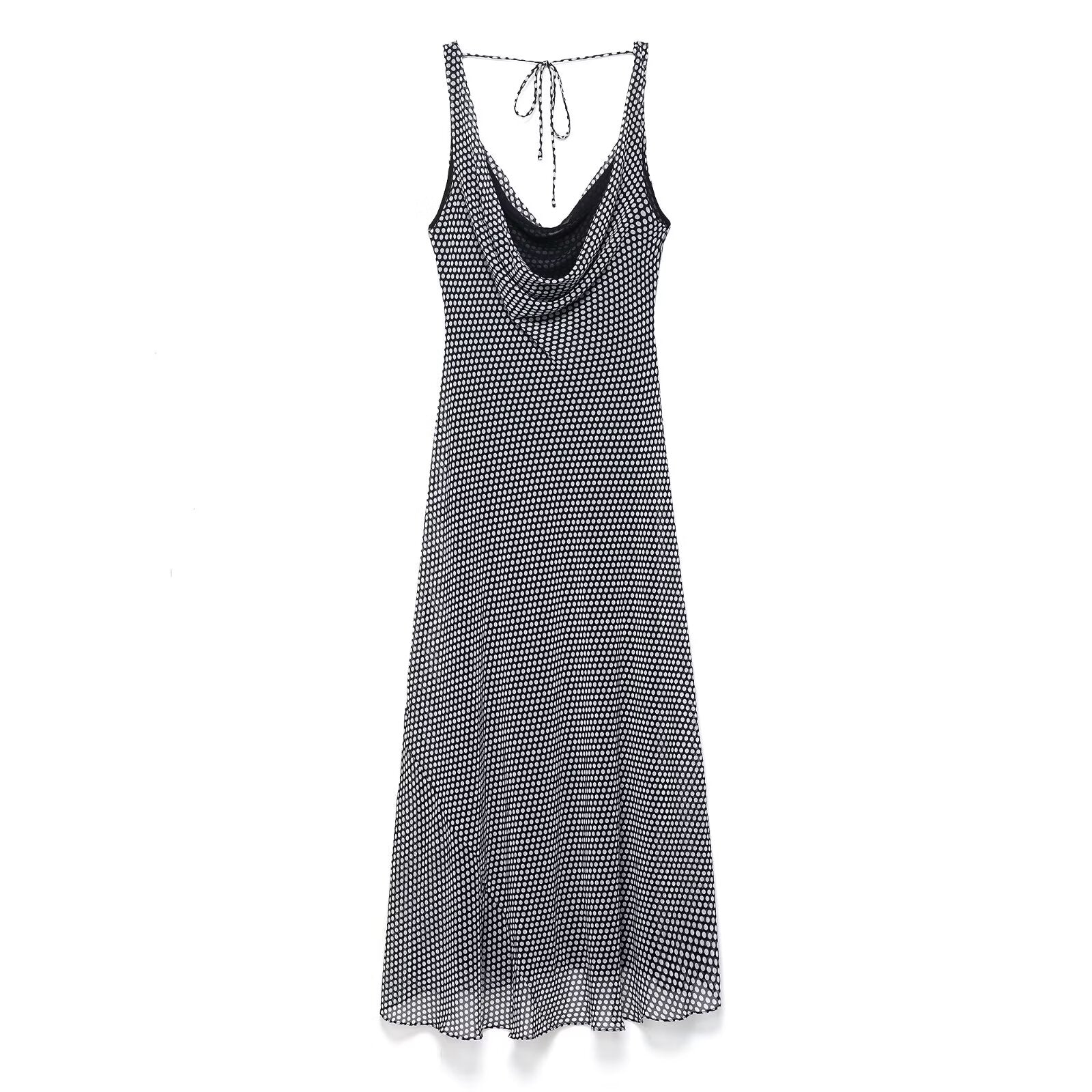 Homemade Women Clothing Series Polka Dot Midi Dress by Ragazza