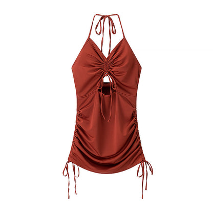 Women Lace Drawstring Dress by Ragazza