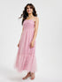 Graceful Summer Mesh High Waist Tied Dress by Ragazza