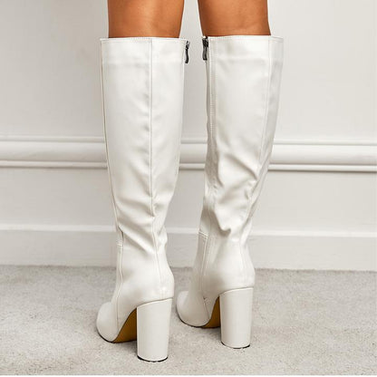 Boots Side Zipper Outdoor Street Women Boots  DestGlow