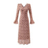 Women Clothing Mid Length Floral Printed V neck Dress by Ragazza