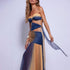 Women Wear Slim Starfish Decorative Tube Top Slit Dress by Ragazza