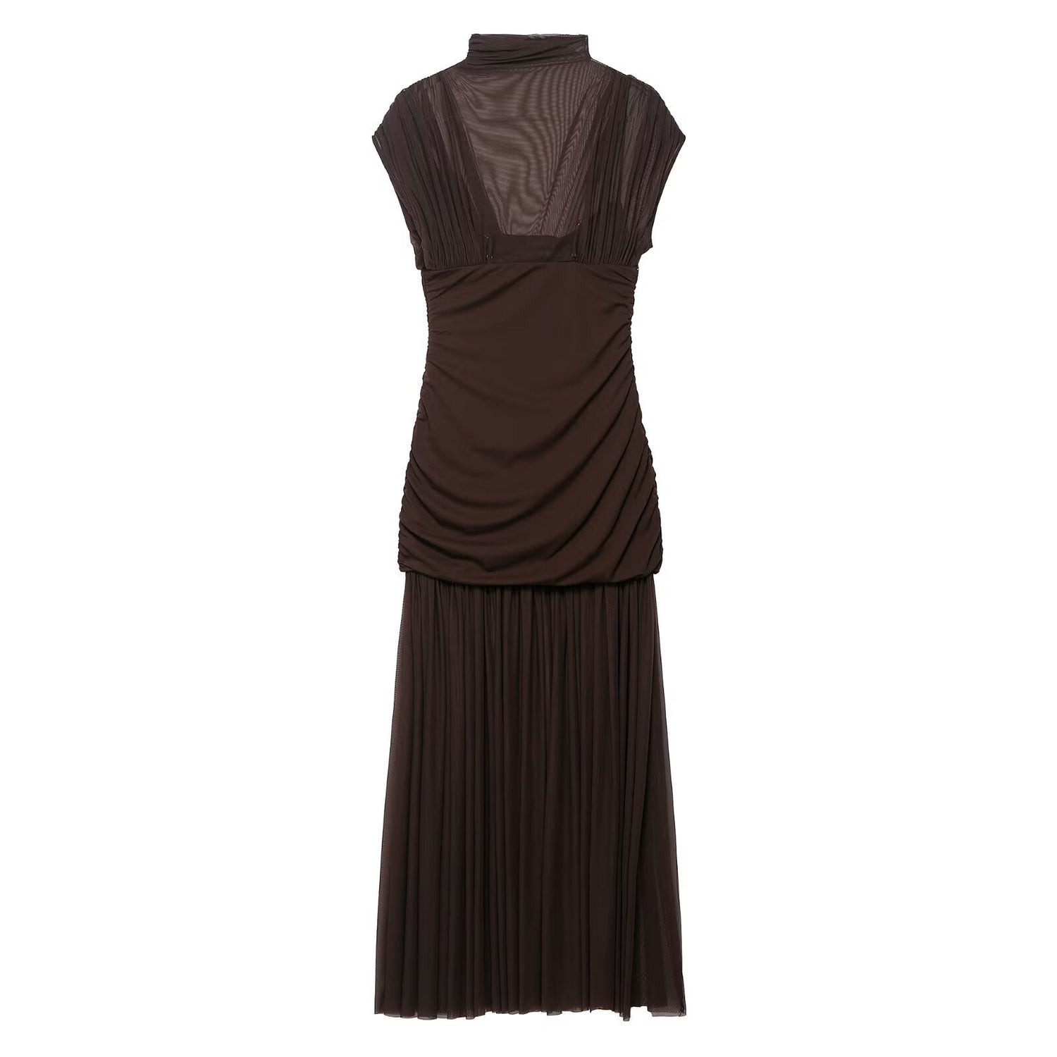 Summer Floral Ribbon Silk Net Stitching Dress by Ragazza