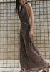 Women Clothing Autumn Backless Metallic Dress by Ragazza