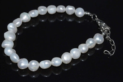Elegant Cultured Freshwater Pearls Bracelet - Baroque Pearl Bracelet 2 Sizes