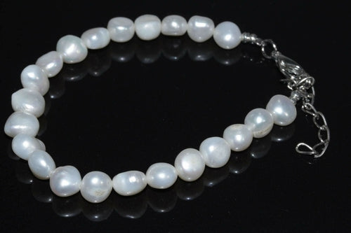 Elegant Cultured Freshwater Pearls Bracelet - Baroque Pearl Bracelet 2 Sizes
