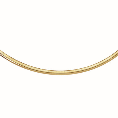 14k Yellow Gold Classic Omega Style Chain (6 mm) by Bids.com