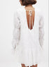 Women Clothing Fashionable Embroidery Three Dimensional Floral Backless Horse Hoof Sleeve Dress by Ragazza