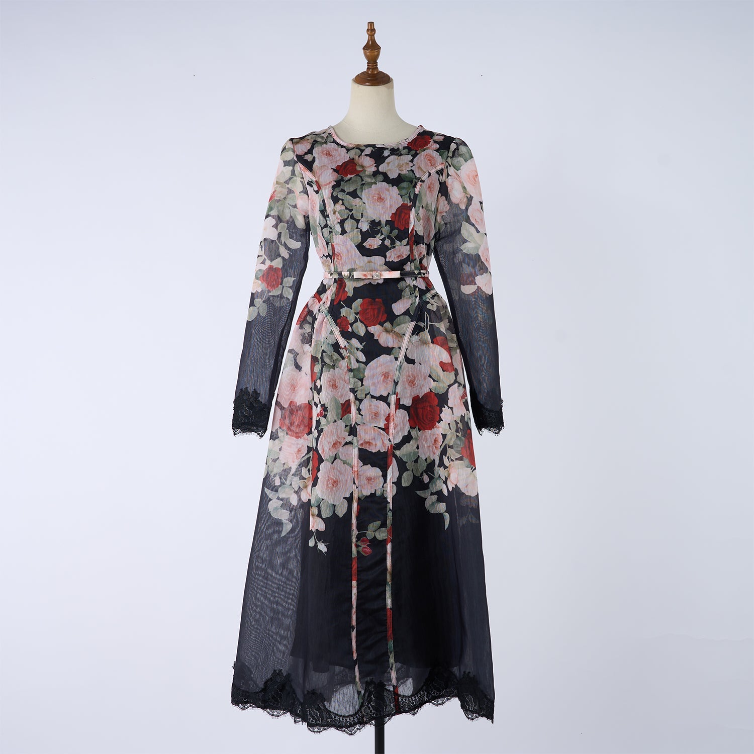 Women Printed Long Sleeved Summer And Autumn Vacation Dress by Ragazza