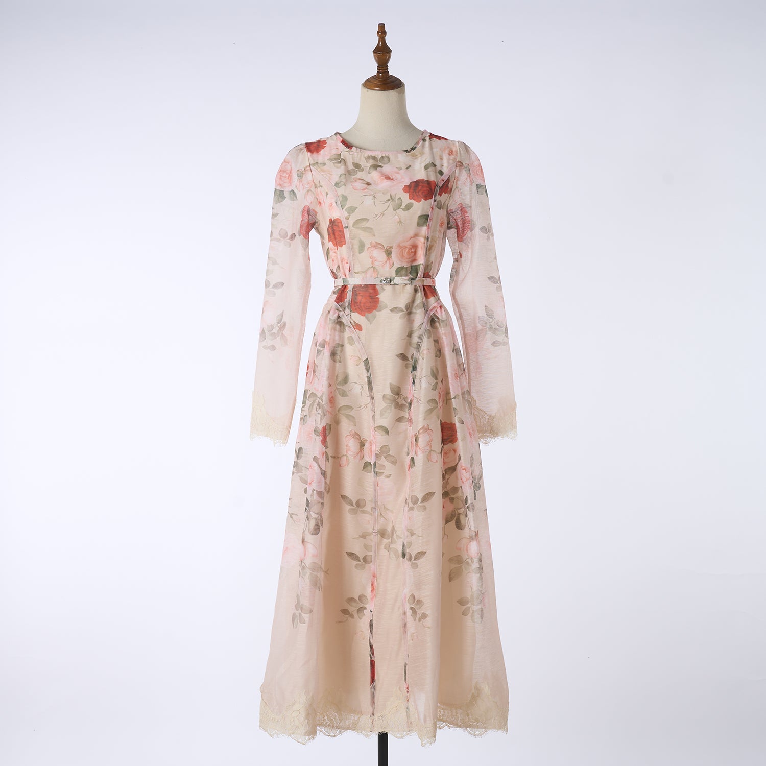 Women Printed Long Sleeved Summer And Autumn Vacation Dress by Ragazza