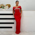 Women Clothes Elegant Graceful Diamond Hairpin Shoulder Bandage Dress Party Cocktail Evening Dress by Ragazza