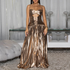 Women Wear Sexy Sling Elegant Prom Glitter Dress by Ragazza