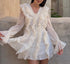 Elegant Women Clothing V neck Chiffon Multi Layer Ruffled Dress by Ragazza